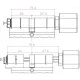 SEVEN LOCK SL-7774BF black (35-90мм) (цилиндр) Биометрический замок