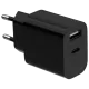 Gembird TA-UC-2AC12-01-BK (USB Type A + USB Type C) Мережевий зарядний пристрій