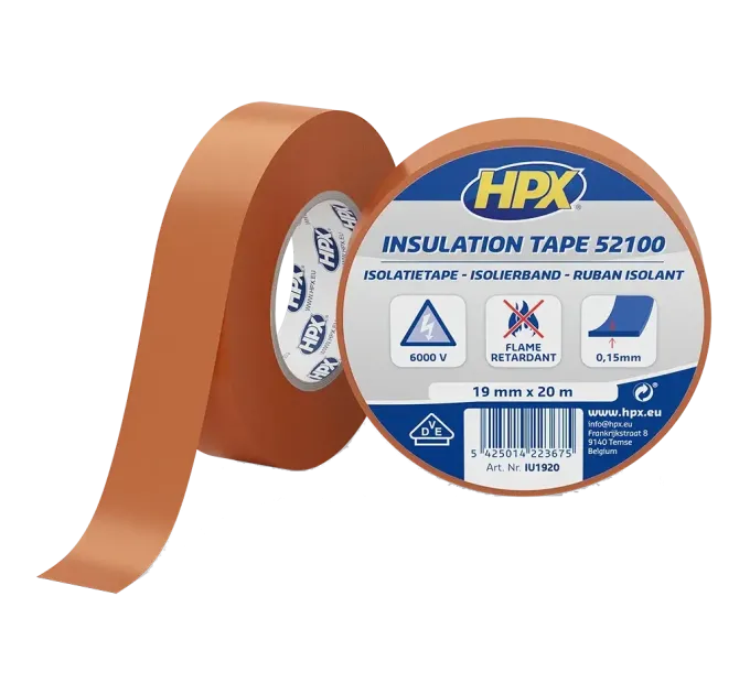 HPX IU1920 HPX52100 19мм х 20м Стрічка ПВХ ізоляційна HPX IU1920 HPX52100 19мм х 20м Стрічка ПВХ ізоляційна