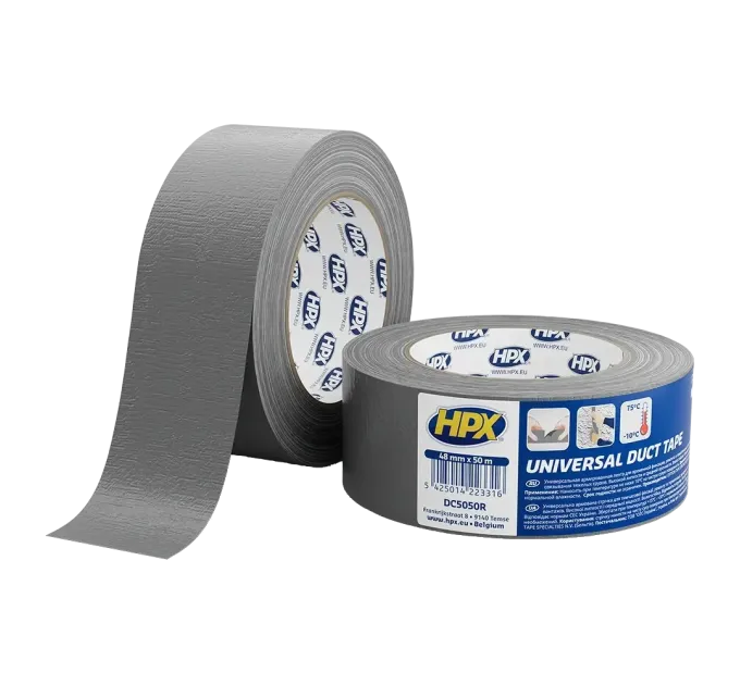 HPX DC5050 Universal 48мм х 50м Стрічка армована одностороння HPX DC5050 Universal 48мм х 50м Стрічка армована одностороння
