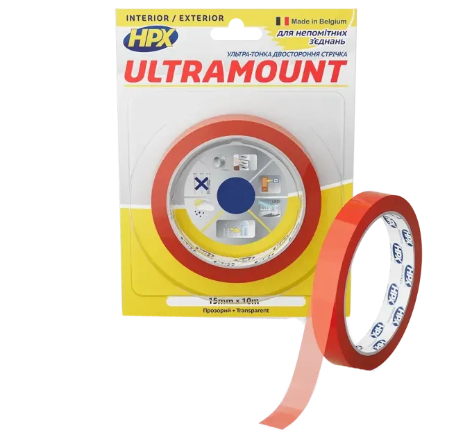 HPX UM1510 ULTRA MOUNT 15мм х 10м Лента двухсторонняя HPX UM1510 ULTRA MOUNT 15мм х 10м Лента двухсторонняя