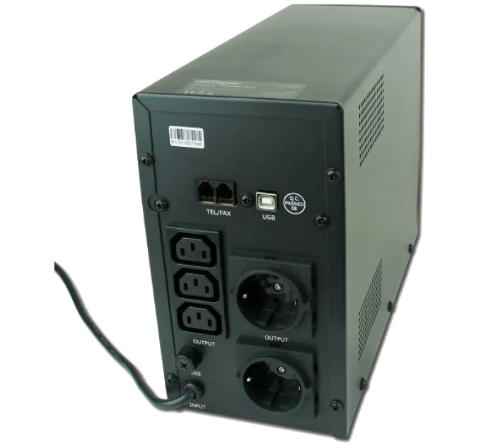 EnerGenie EG-UPS-033 1200ВA апроксимована синусоїда Джерело безперебійного живлення