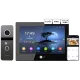 Neolight ALPHA Hybrid Black + SOLO IP Graphite з кутком, PoE адаптер для панелі виклику Комплект відеодомофону