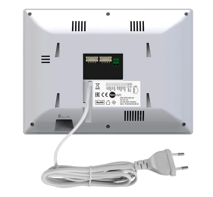 Neolight MEZZO Hybrid + PRIME FHD Silver з кутком Комплект відеодомофону