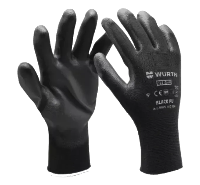Wurth Black PU р.10 Перчатки монтажные Wurth Black PU р.10 Перчатки монтажные