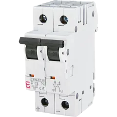 ЭТИ ETIMAT 10 DC 2p C 32A (6 kA) Автоматический выключатель