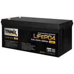 TRINIX TLFP-12200 Ultra 200А•ч 12В Литиевая аккумуляторная батарея TRINIX TLFP-12200 Ultra 200А•ч 12В Литиевая аккумуляторная батарея