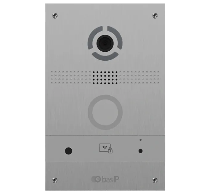 Bas-IP AV-08FB silver IP панель вызова с распознаванием лиц и считывателем UKEY Bas-IP AV-08FB silver IP панель вызова с распознаванием лиц и считывателем UKEY