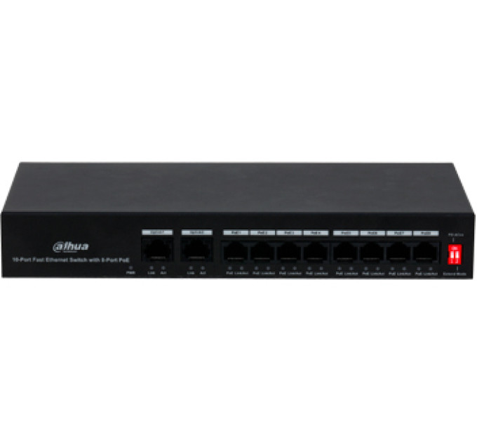 Dahua DH-PFS3010-8ET-65 РоЭ Коммутатор 8 портов неуправляемый Dahua DH-PFS3010-8ET-65 РоЭ Коммутатор 8 портов неуправляемый
