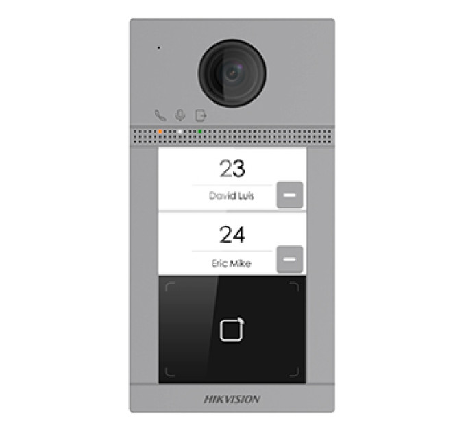 DS-KV8213-WME1(B) 2 Мп IP вызовная панель на 2 абонента c ИК подсветкой и Wi-Fi DS-KV8213-WME1(B) 2 Мп IP вызовная панель на 2 абонента c ИК подсветкой и Wi-Fi