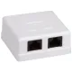 MB-UTP2 Розетка 2-портовая RJ45 UTP, белая, 5E