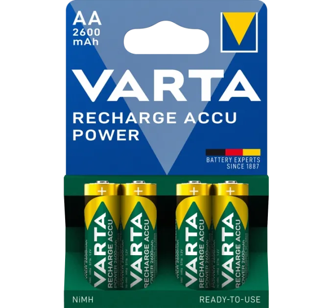 VARTA PROF ACCU 2600mAh BLI 4 NI-MH Аккумулятор AA VARTA PROF ACCU 2600mAh BLI 4 NI-MH Аккумулятор AA