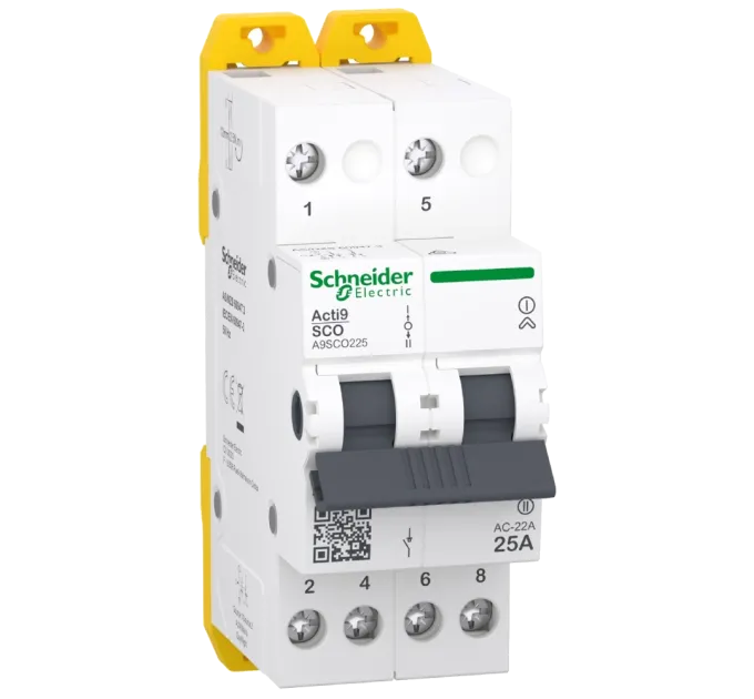 Schneider Electric iSSW Acti9 2P 25 A Переключатель 3-х позиционный Schneider Electric iSSW Acti9 2P 25 A Переключатель 3-х позиционный