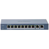 Hikvision DS-3E0310HP-E(C) POE Комутатор 10 портів некерований Hikvision DS-3E0310HP-E(C) POE Комутатор 10 портів некерований
