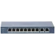 Hikvision DS-3E0310HP-E(C) POE Комутатор 10 портів некерований Hikvision DS-3E0310HP-E(C) POE Комутатор 10 портів некерований