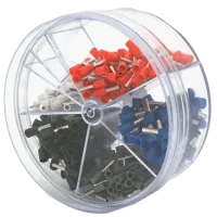 IWISS E-400 (Е0508-50 шт, Е7508-100шт, Е1008-100шт, Е1508-100 шт, Е2508-50 шт) Набор клемм/наконечников 400шт