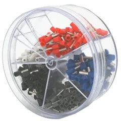 IWISS E-400 (Е0508-50 шт, Е7508-100шт, Е1008-100шт, Е1508-100 шт, Е2508-50 шт) Набор клемм/наконечников 400шт