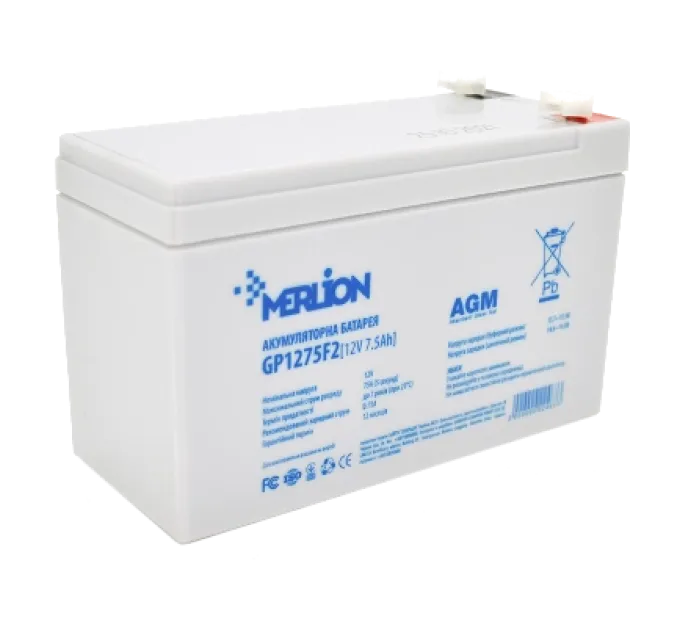 MERLION AGM GP1275F2 12В 7,5А•г Акумуляторна батарея