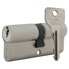 CISA C2000 70 (35*35) никель матовый 3 ключа Цилиндр