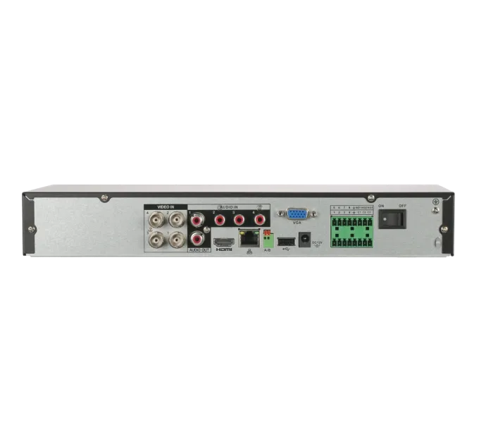 DH-XVR5104HE-4KL-I3 4-канальний Penta-brid 5MP Mini 1U 1HDD WizSense