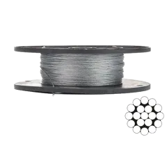 APRO 1.5мм DIN 3053 (1x19) бухта 200м Трос оцинкований