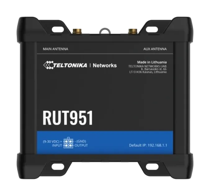 Teltonika RUT951 с 4G LTE, Wi-Fi Промышленный сотовый маршрутизатор Teltonika RUT951 с 4G LTE, Wi-Fi Промышленный сотовый маршрутизатор
