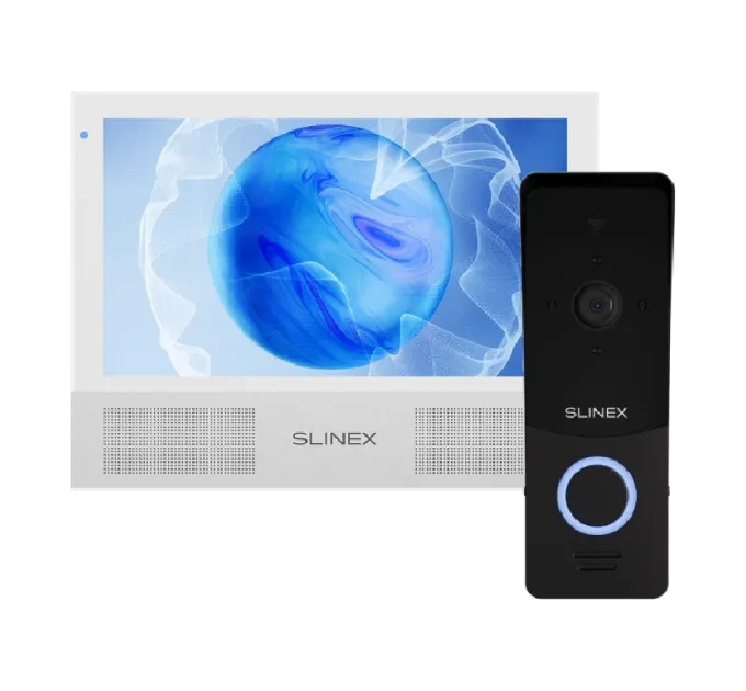 Slinex Sonik 7 AI white + ML-20HD Black Комплект відеодомофон + панель виклику
