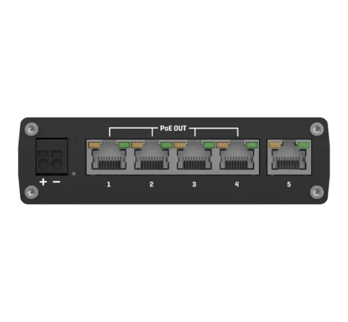 Teltonika TSW101 POE+ для використання в транспорті Комутатор 5 портів некерований