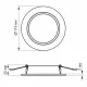 VIDEX 6W 5000K 220V LED светильник Back круглый
