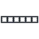 Schneider Electric EPH5800671 Asfora Рамка 6 постів антрацит горизонтальна