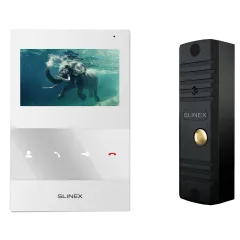 Slinex SQ-04M(White) + ML-16НR(Black) Комплект видеодомофона