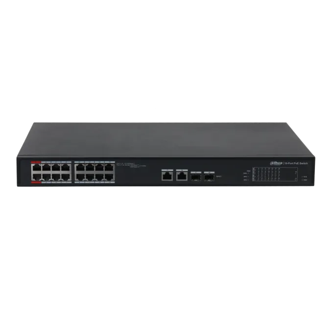 Dahua DH-S4101-16ET2GF-240-C PoE Коммутатор 18 портов управляемый Dahua DH-S4101-16ET2GF-240-C PoE Коммутатор 18 портов управляемый