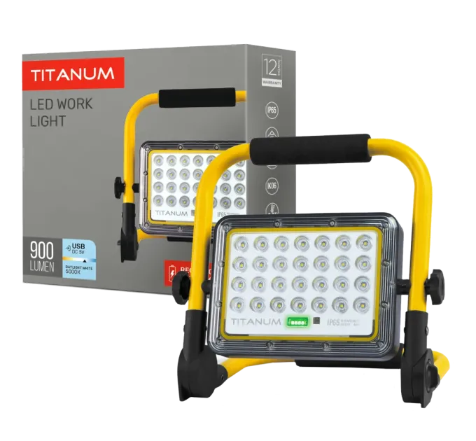 TITANUM TL-FA-105 LED прожектор акумуляторний IP65 20W 900Lm 5000K