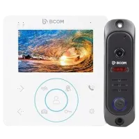 BCOM BD-480M White Kit Комплект відеодомофона