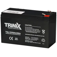 TRINIX GEL Super Charge TGL12V9Ah Аккумуляторная батарея TRINIX GEL Super Charge TGL12V9Ah Аккумуляторная батарея