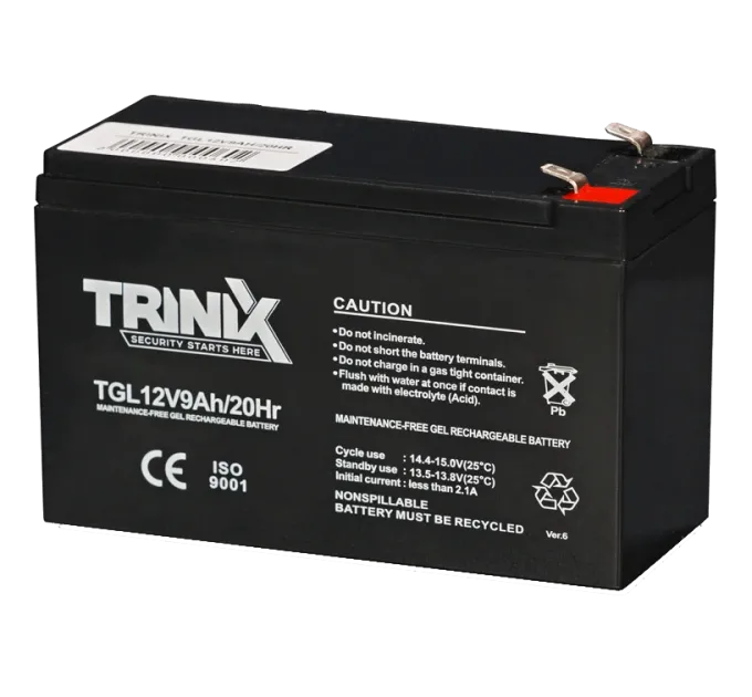 TRINIX GEL Super Charge TGL12V9Ah Аккумуляторная батарея TRINIX GEL Super Charge TGL12V9Ah Аккумуляторная батарея