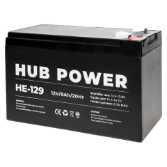 Hub Power HE-129 12V 9AH Аккумуляторная батарея