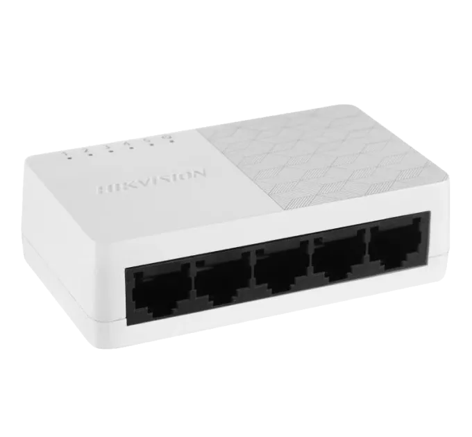 Hikvision DS-3E0505D-O 1000M Комутатор 5 портів некерований Hikvision DS-3E0505D-O 1000M Комутатор 5 портів некерований
