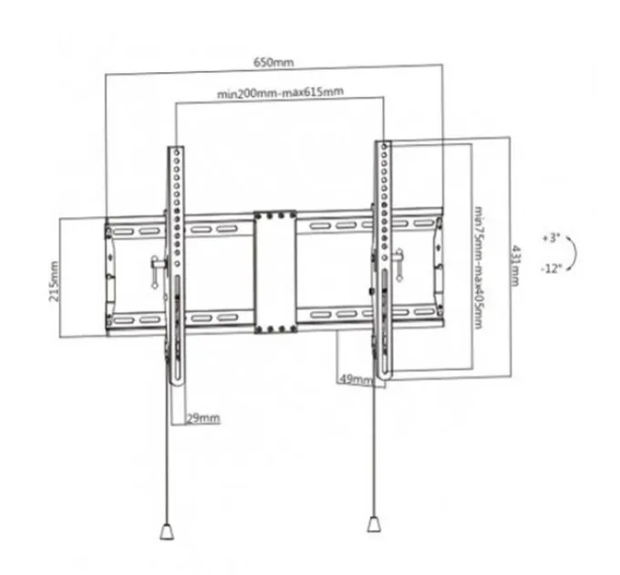 Gembird WM-80T-01 37-80" 70 кг Кронштейн для телевизора