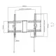 Gembird WM-80T-01 37-80" 70 кг Кронштейн для телевизора