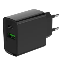 Gembird TA-UC-PDQC20-01-BK(USB Type A + USB Type C) Сетевое зарядное устройство