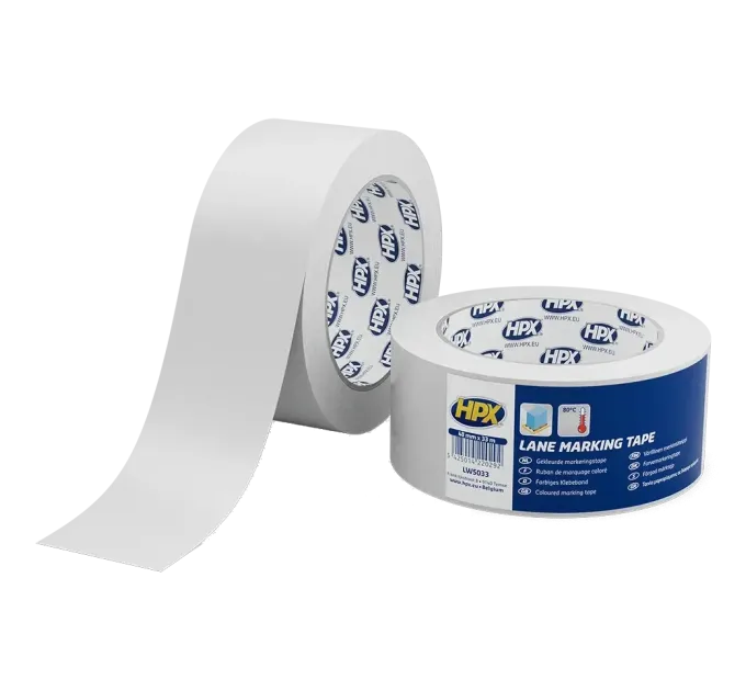 HPX LW5033 Lane Marking Tape 50мм x 33м Стрічка самоклеюча для маркування підлоги HPX LW5033 Lane Marking Tape 50мм x 33м Стрічка самоклеюча для маркування підлоги