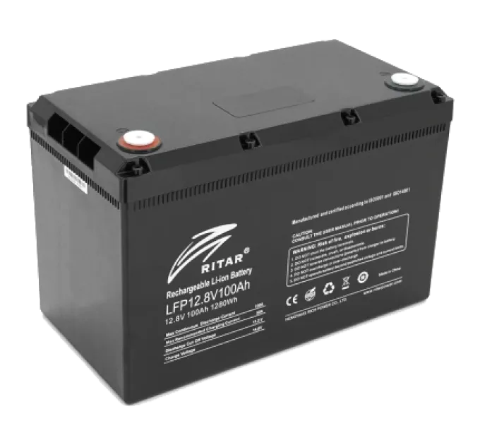 Ritar LiFePO4 12,8V 100Ah 1280Wh Аккумуляторная батарея Ritar LiFePO4 12,8V 100Ah 1280Wh Аккумуляторная батарея