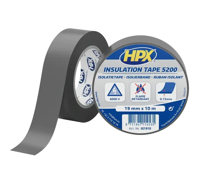 HPX IG1910 HPX5200 19мм х 10м Лента ПВХ изоляционная