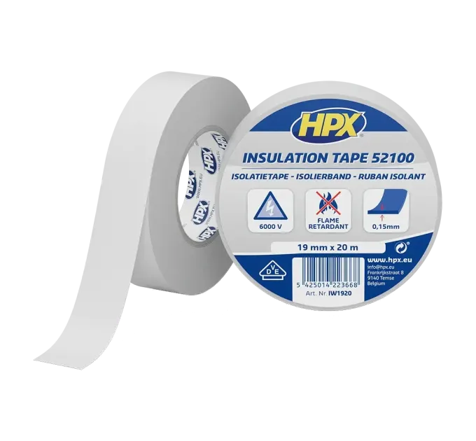 HPX IW1920 HPX52100 19мм х 20м Стрічка ПВХ ізоляційна HPX IW1920 HPX52100 19мм х 20м Стрічка ПВХ ізоляційна