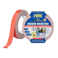 HPX DS1905 MIRROR MOUNTING 19мм х 5м Стрічка двохстороння спінена для дзеркал HPX DS1905 MIRROR MOUNTING 19мм х 5м Стрічка двохстороння спінена для дзеркал