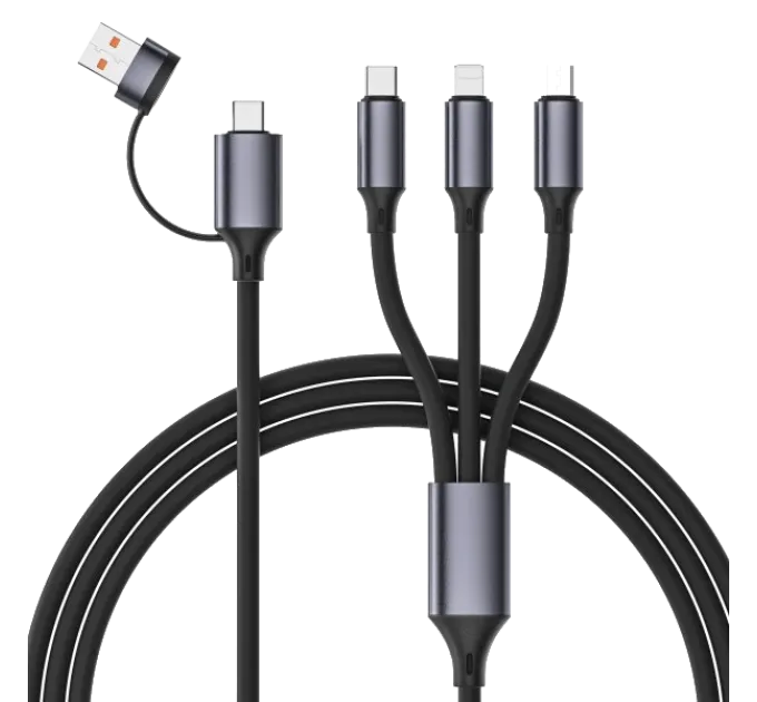 USB A/C-папа/Lightning/Micro/Type-C 1.5 м Кабель Cablexpert
