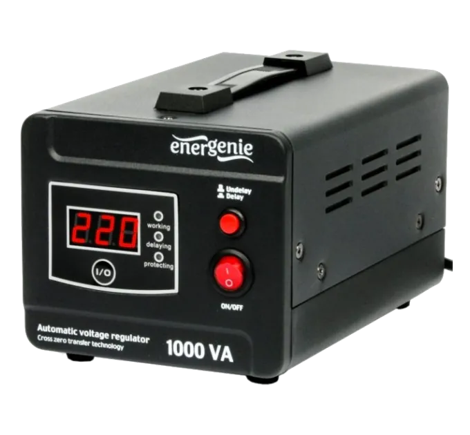 EnerGenie EG-AVR-D1000-01 1000ВА Автоматический регулятор EnerGenie EG-AVR-D1000-01 1000ВА Автоматический регулятор