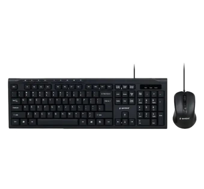 Gembird KBS-UM-03-UA USB (KBS-UM-03-UA) Комплект проводной
