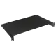 1U 19" 280 мм 9005 Полиця консольна чорна